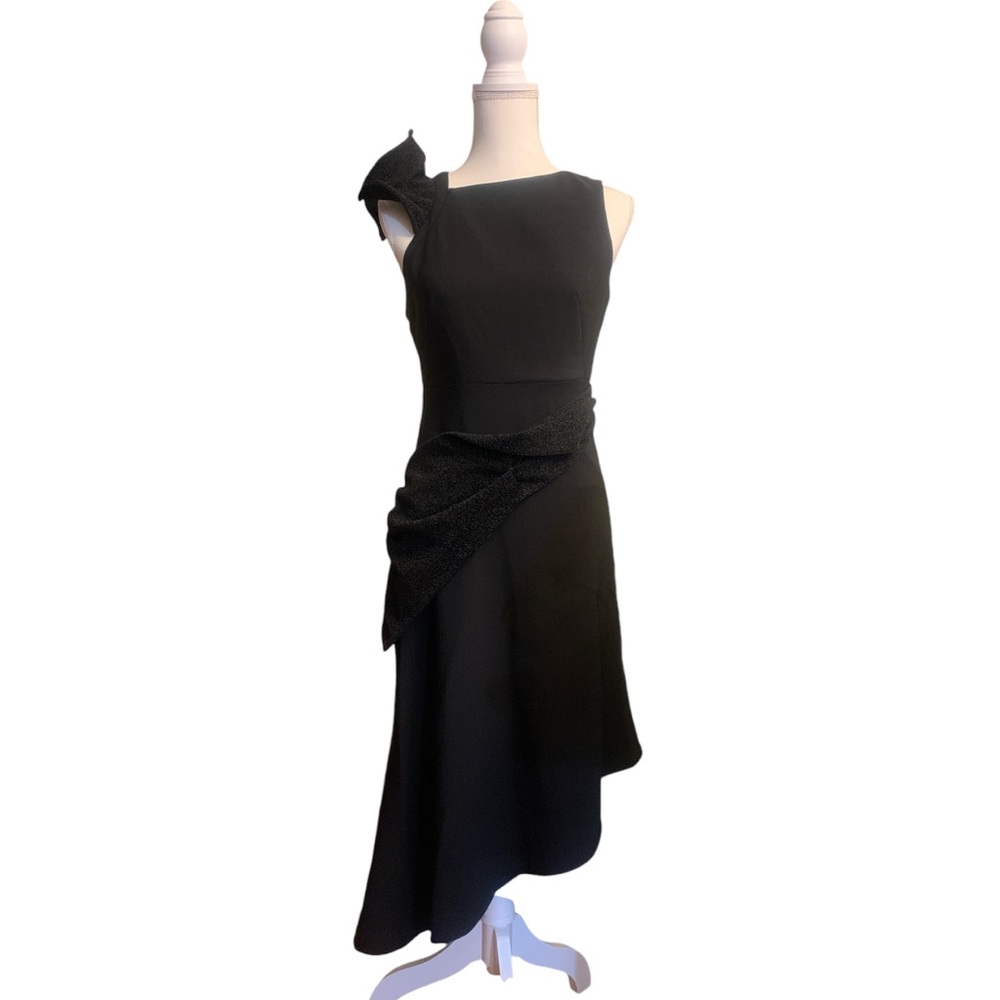FEHAUTE nwt asymmetrical hem one shoulder cocktail dress size 6
